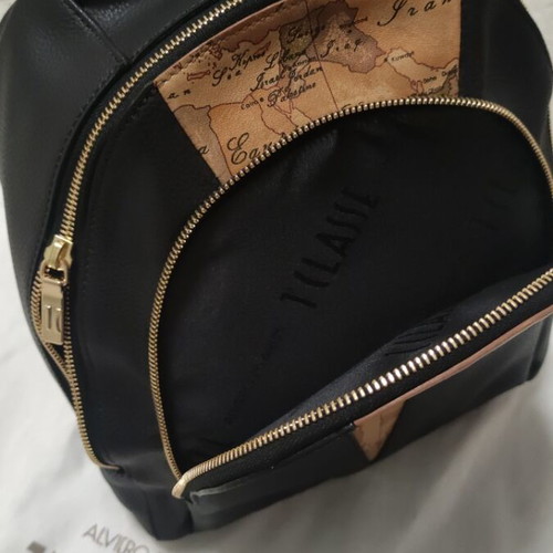 Alviero Martini 1a Classe leather backpack new, black