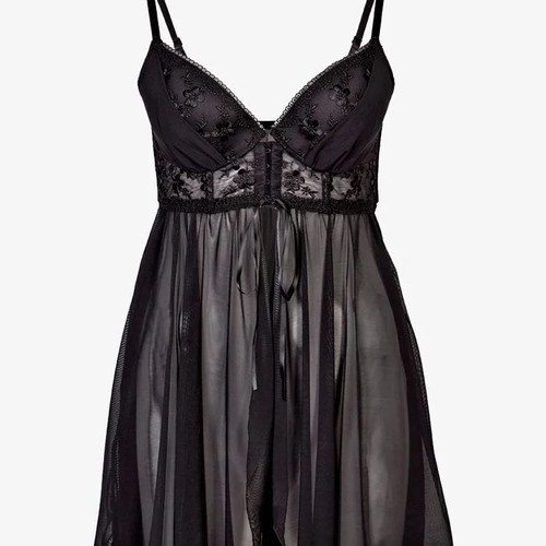 Lascana Negligee Temptation Black Size 85D New