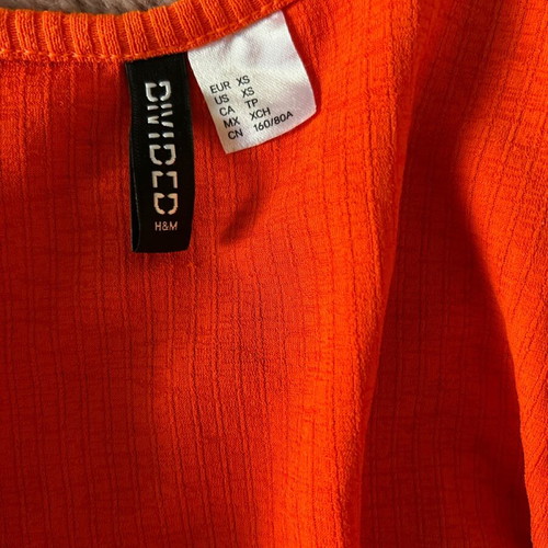 Orange jacket H&M like new, size XS