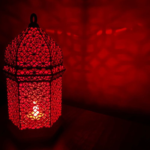 Plastic lamp like new for LED candle, 20x9 cm