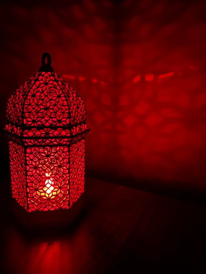 Plastic lamp like new for LED candle, 20x9 cm