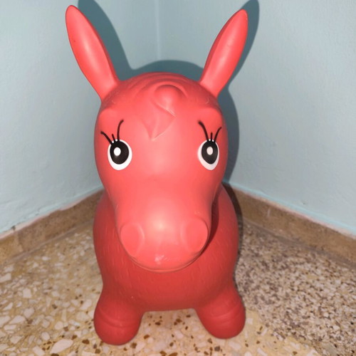 Hop Hop Pony inflatable toy red used