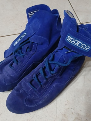 Sparco racing boots used, blue, size 46
