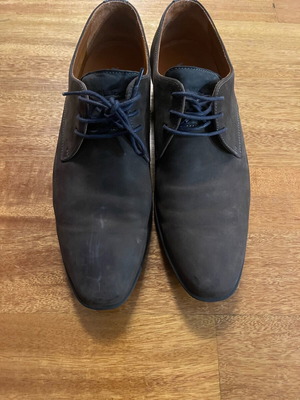 Van Lier shoes used, size 42.5, brown suede leather