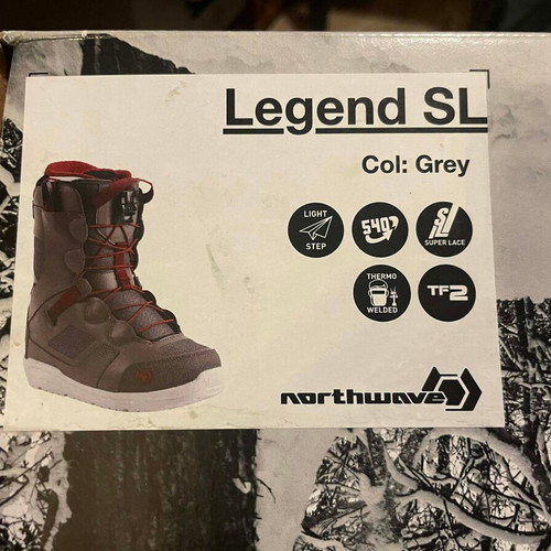 Northwave Legend SL Snowboard Boots Size 43 like new, grey