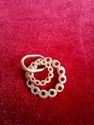 Silver circles pendant used