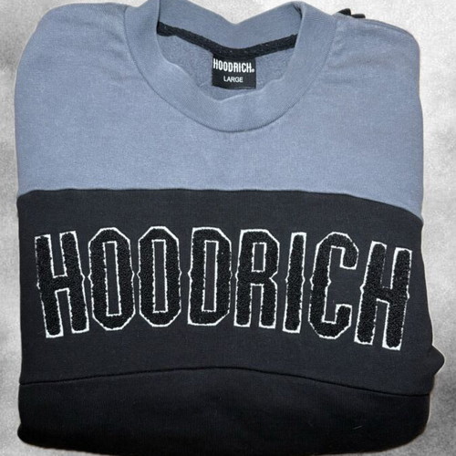 Hoodrich sweatshirt with color block design like new