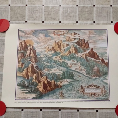 Decorative print engraving The Valley of Tempi new