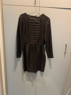 Sessun silk dress brown like new, size S