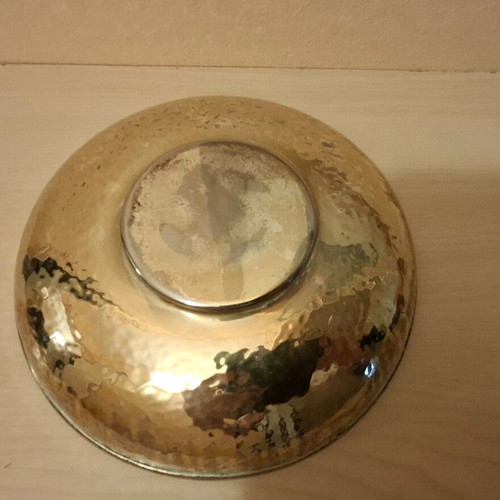 Silver-plated bowl used with the Vergina Sun