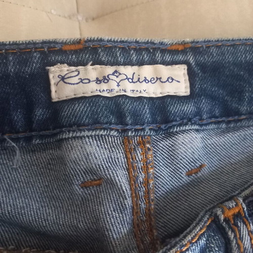 Rossodisera jeans used, size L, blue with Pink Woman tank top gift