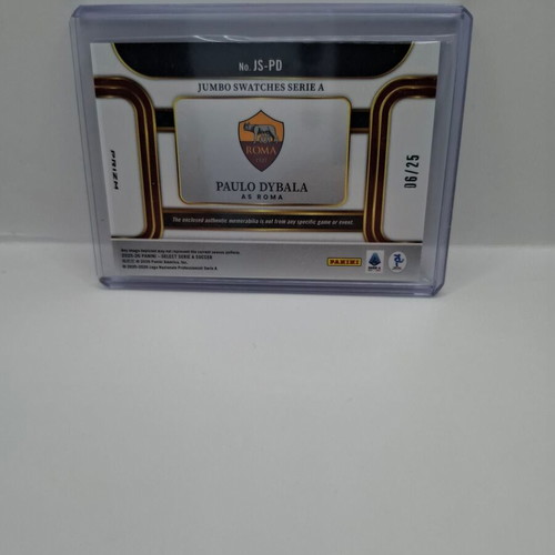 2025-26 Panini Select Serie A Paulo Dybala Tie-Dye Prizm Patch like new