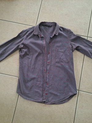 Zara checked shirt like new, blue and red, XS