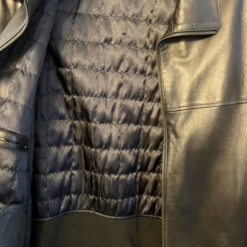 Leather jacket unused xl black
