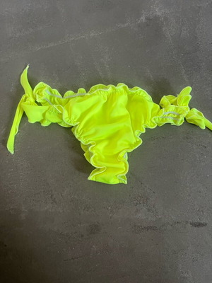 Pink Label women's swimwear bottom yellow neon size S-M new