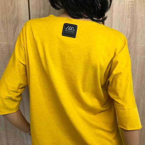 Noshame yellow blouse, size M, 100% cotton