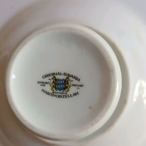 Bavaria Hartporzellan serving platter used, diameter 22 cm, height 10 cm
