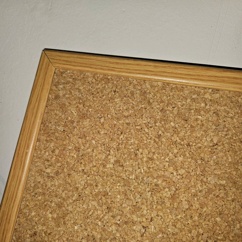 Notice board used 90 x 60 cm with wooden frame and cork