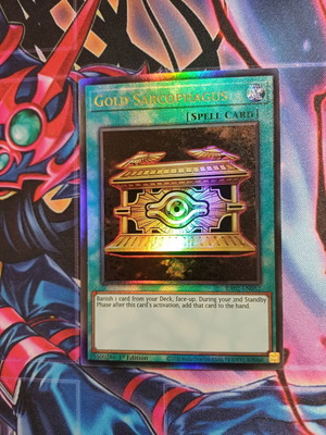 Gold Sarcophagus Yu-Gi-Oh! card mint condition