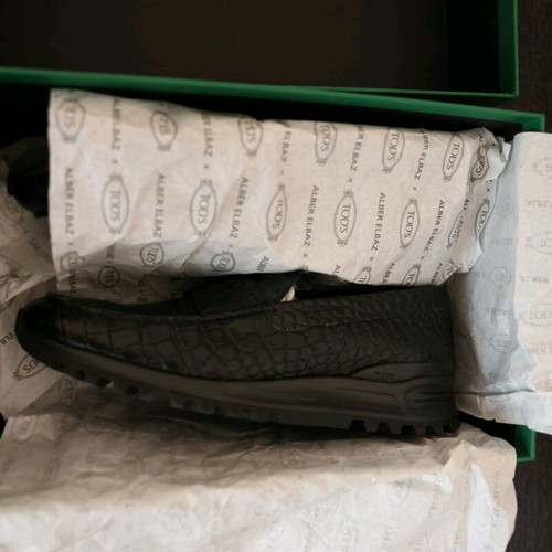 Tod's black calf leather loafers new