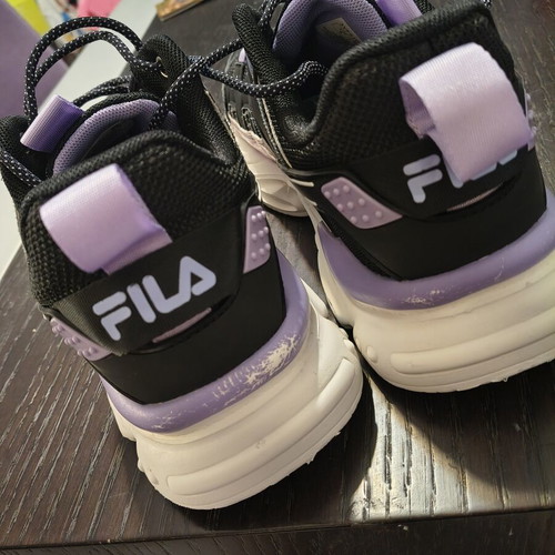 Fila Memory women's athletic shoes, size 40, black and purple