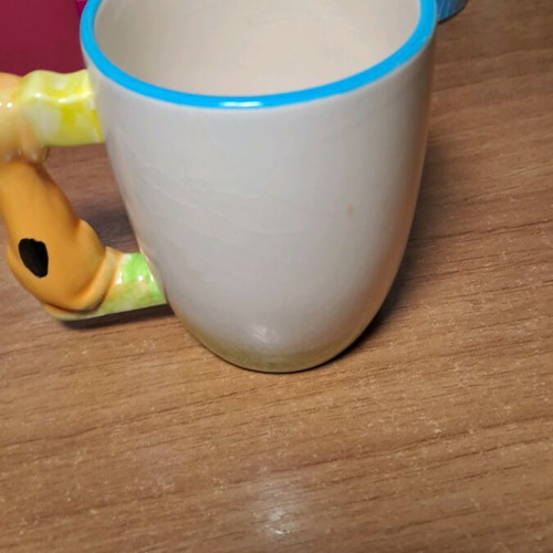 Children's mug used with wear
