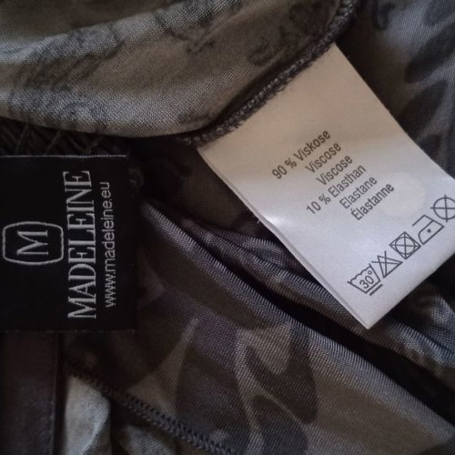 Madeleine evening dress size M lightly used, shades of grey