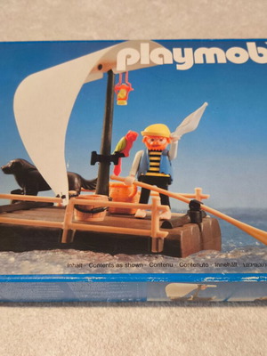 Playmobil 3793 pirate raft sealed 1990