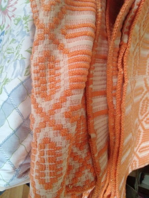 Vintage woven quilt or blanket
