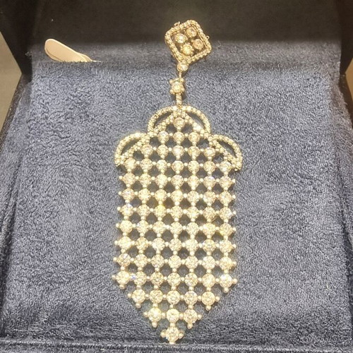 Silver 925 necklace with zircon stones, new