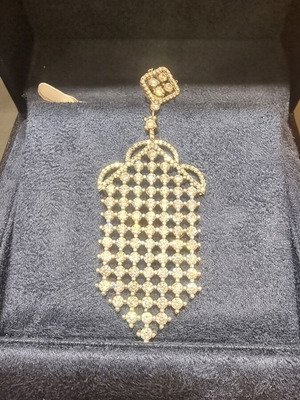 Silver 925 necklace with zircon stones, new