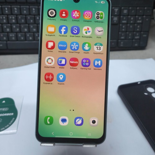 Samsung Galaxy A26 5G 6GB 128GB green used with screen protector and silicone case