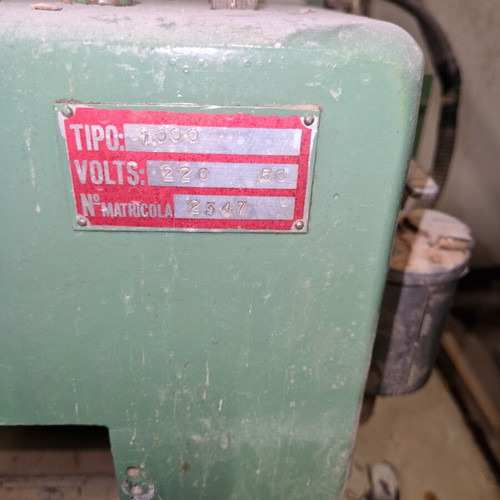 Drill with cutting disc and arbor used