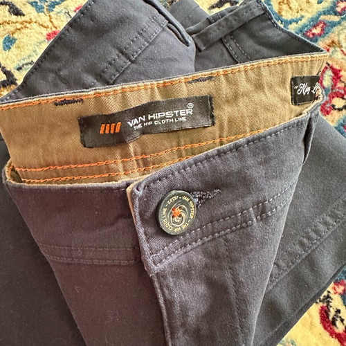 Van Hipster Chino Pants like new, size XL, grey-blue