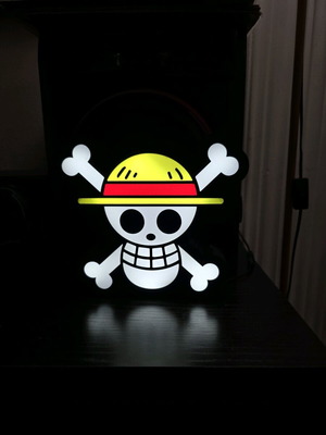 Straw Hat Pirates One Piece lamp new 3d printed with led light