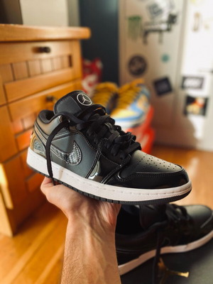 Jordan 1 Low All Star 2021 sneakers new, size 42, black and white