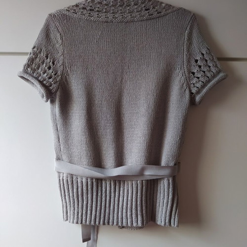 Mexx Fashion knitted short sleeve women's cardigan gray like new
