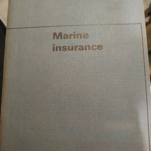 Marine Insurance Book used