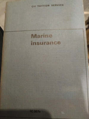Marine Insurance Book used
