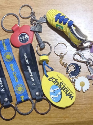 Collectible keychains like new with various designs