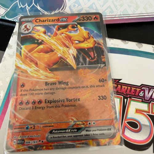 Charizard EX Mew EN 006/165 card new