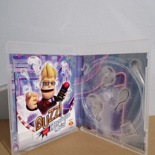 Buzz Pankosmico Quiz empty case and manual for PlayStation 3