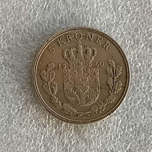 Denmark 1961 5 Kroner coin