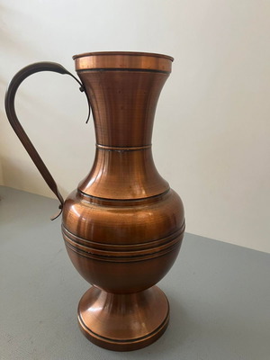 Decorative copper vase used