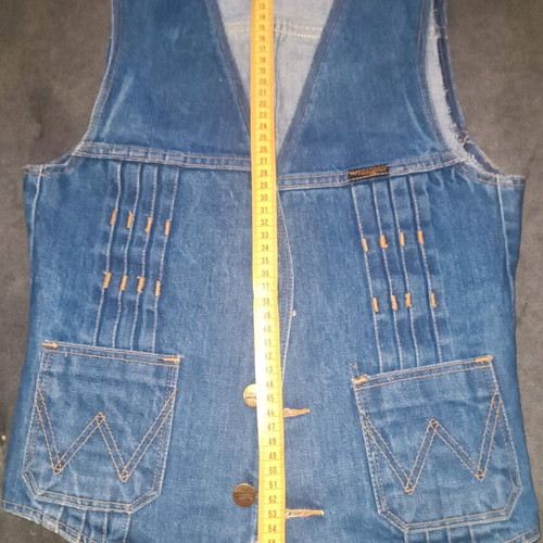 Wrangler denim vest like new, blue, size XS