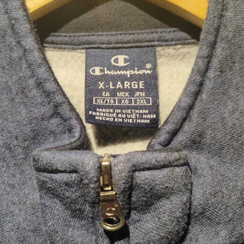 Champion Men's Full-Zip Jacket XL Gray-Blue Used