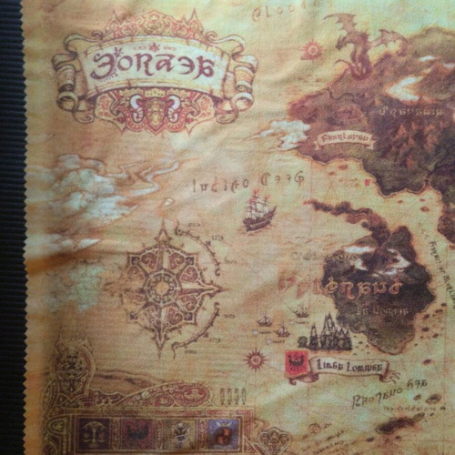 Final Fantasy Eorzea cloth map in very good condition