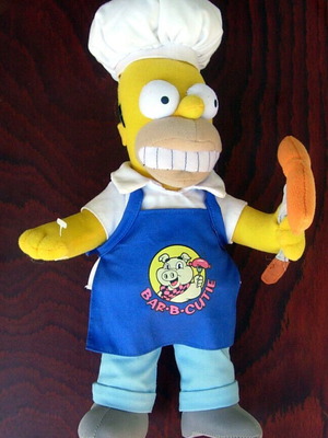 The Simpsons Homer Simpson λούτρινο κουκλάκι μεταχειρισμένο 33cm