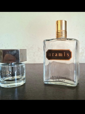 YSL and Aramis Empty Perfume Bottles Like New, Pack of 2