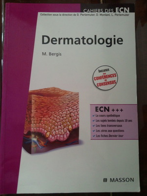 Dermatologie medical book used, Maud Bergis, French